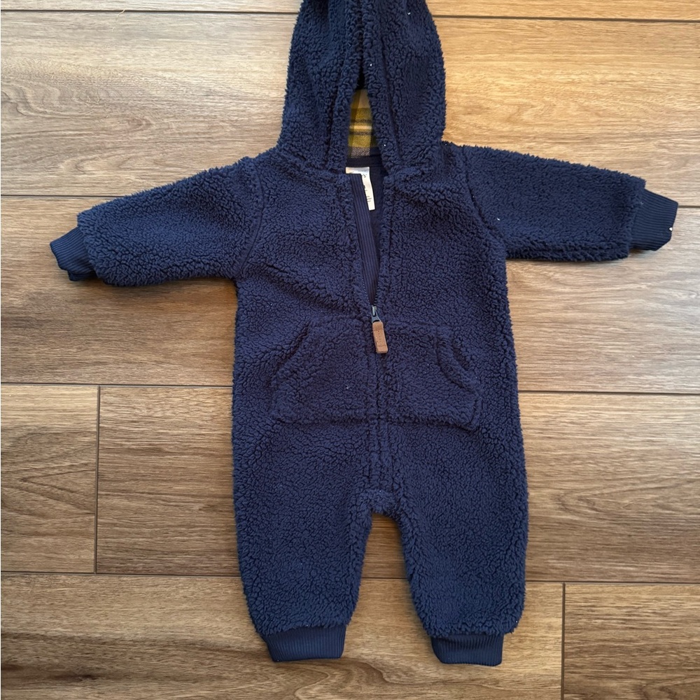 Carter's Navy Blue Fleece Footie